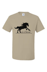 Load image into Gallery viewer, Le Cheval Dri-Power  T-Shirt Sandstone
