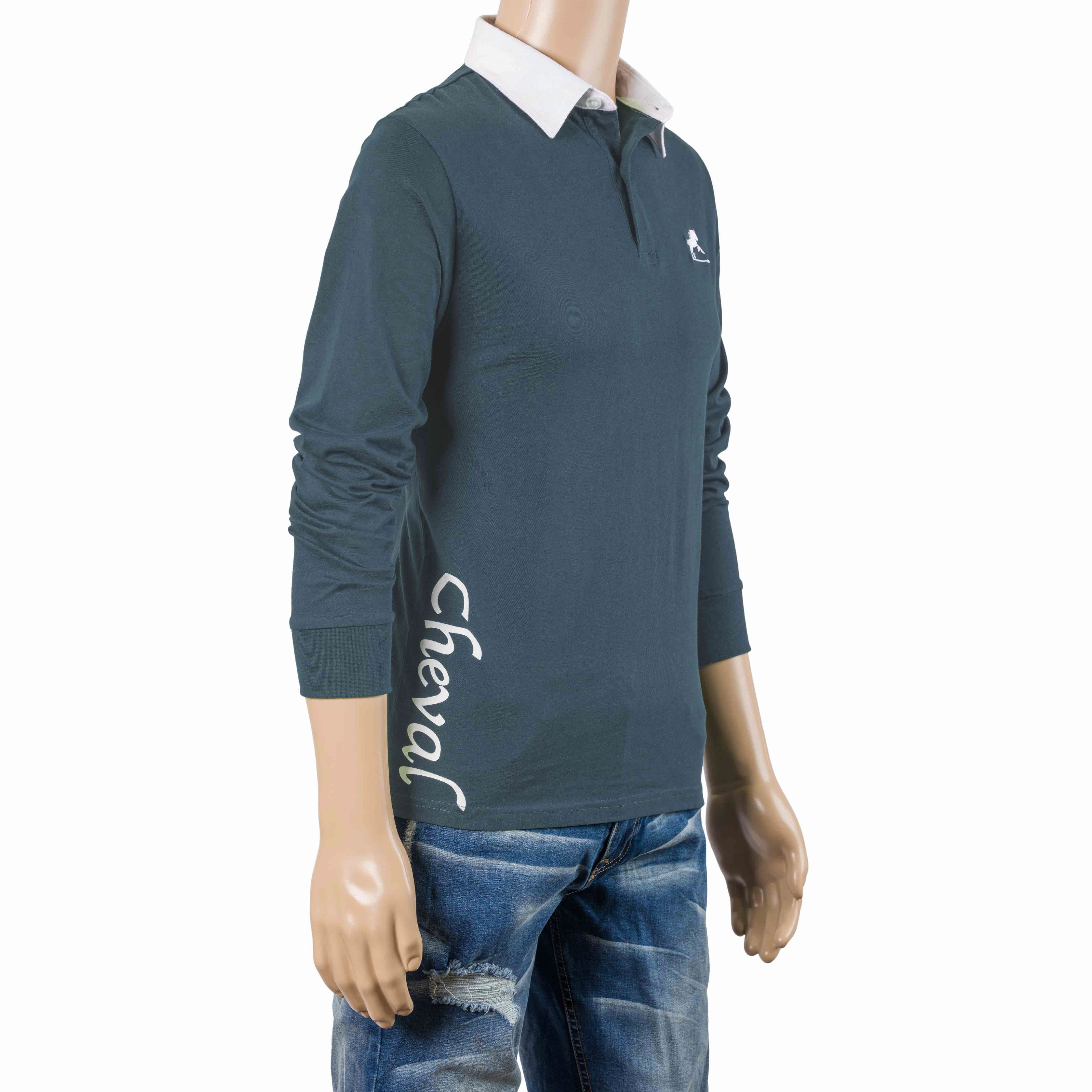 Le Cheval Classic Polo Shirt Navy Blue | Tailored Fit